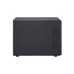 Imagen de la QNAP caja para disco duro externo TR-004, con carcasa negra para discos duros o SSD de 2.5 y 3.5 pulgadas, SKU TR-004