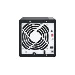 Imagen de la QNAP caja para disco duro externo TR-004, con carcasa negra para discos duros o SSD de 2.5 y 3.5 pulgadas, SKU TR-004