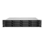 NAS QNAP TS-1263XU-RP con rack de 2U, procesador AMD G GX-420MC, 4 GB DDR3L, capacidad de 168 TB y Turbo System. Modelo TS-1263XU-RP-4G/168TB-IWP