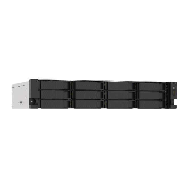 QNAP TS-1273AU-RP-8G servidor de almacenamiento NAS Bastidor (2U) Ryzen Embedded V1500B 8 GB DDR4 0 TB QNAP QTS Aluminio, Negro 4 QNAP TS-1273AU-RP-8G en rack 2U