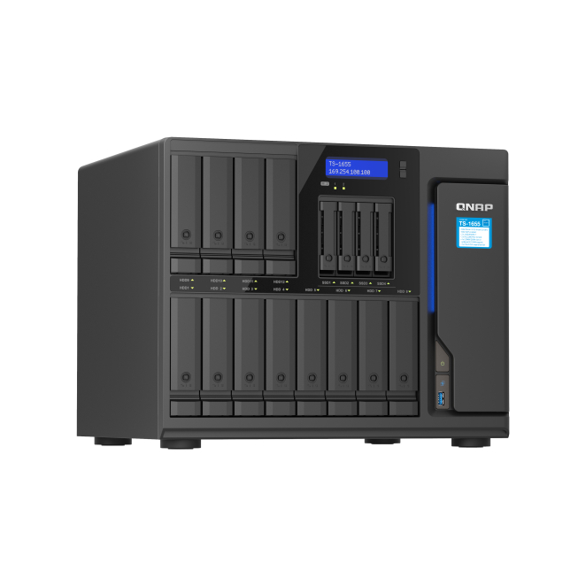 QNAP TS-1655 NAS Torre Intel Atom® C5125 8 GB DDR4 0 TB QNAP Turbo System Negro 5 QNAP TS-1655 garantizando seguridad de datos y altas velocidades de transferencia