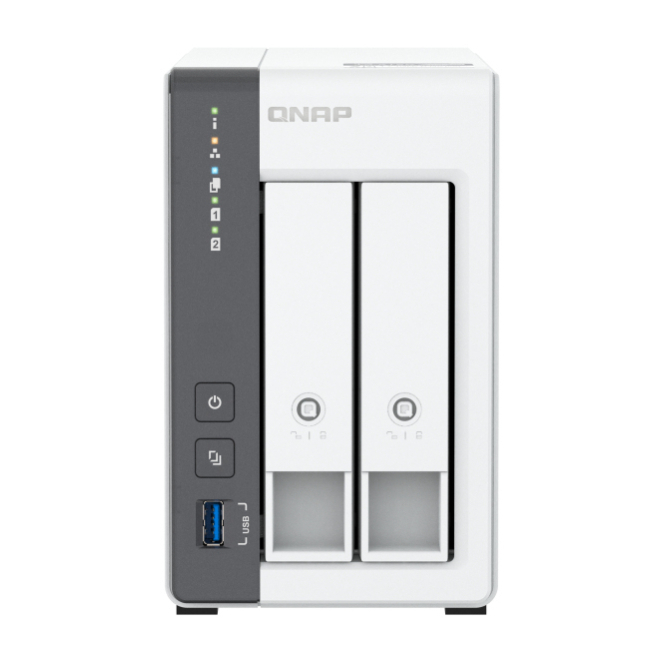QNAP TS-216G servidor de almacenamiento NAS Torre Cortex-A Cortex-A55 4 GB Unidad de disco duro Blanco 2 QNAP TS-216G multifuncional