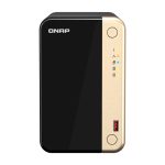 Servidor NAS QNAP TS-264 con procesador Intel Celeron N5095, 8 GB de RAM y 0 TB de almacenamiento. SKU: TS-264-8G