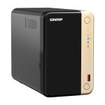 Servidor NAS QNAP TS-264 con procesador Intel Celeron N5095, 8 GB de RAM y 0 TB de almacenamiento. SKU: TS-264-8G