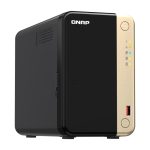Servidor NAS QNAP TS-264 con procesador Intel Celeron N5095, 8 GB de RAM y 0 TB de almacenamiento. SKU: TS-264-8G