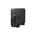 Imagen del NAS QNAP TS-410E, torre en color negro con procesador Intel Celeron J6412, 8 GB de RAM y 0 TB de capacidad. SKU: TS-410E-8G