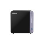 Servidor de almacenamiento NAS QNAP TS-432X-4G negro, equipado con 4 GB de memoria DDR4 y el procesador Alpine AL-524 SKU TS-432X-4G