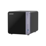 Servidor de almacenamiento NAS QNAP TS-432X-4G negro, equipado con 4 GB de memoria DDR4 y el procesador Alpine AL-524 SKU TS-432X-4G