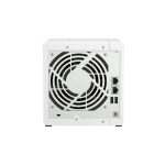 QNAP TS-433 NAS de torre con procesador ARM Cortex-A55, 4 GB de RAM, sin almacenamiento incluidos y sistema operativo QTS en color blanco, SKU TS-433-4G