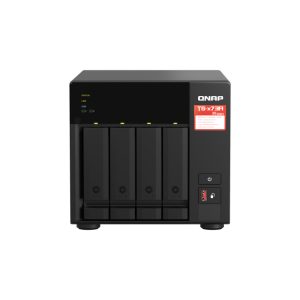 QNAP TS-473A + QSW-1105-5T Bundle Pack NAS Torre con procesador Ryzen Embedded V1500B, 8 GB DDR4 y 0 TB de almacenamiento, SKU TS-473A-SW5T