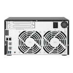 QNAP TS-832PX NAS en torre de aluminio negro con procesador Annapurna Labs AL324, 4 GB DDR4 y 0 TB en el sistema QNAP Turbo, SKU TS-832PX-4G