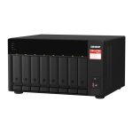 QNAP TS-873A NAS Torre con procesador Ryzen Embedded V1500B, 8 GB DDR4 y 30,72 TB SSD, modelo TS-873A-SW5T.