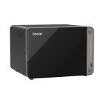 Servidor de almacenamiento NAS QNAP modelo TS-AI642-8G con procesador ARM Cortex-A76 y 8 GB de memoria RAM en color negro, SKU TS-AI642-8G
