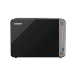 Servidor de almacenamiento NAS QNAP modelo TS-AI642-8G con procesador ARM Cortex-A76 y 8 GB de memoria RAM en color negro, SKU TS-AI642-8G