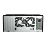 Imagen del QNAP TS-h1290FX, un NAS torre con procesador EPYC 7302P, 128 GB DDR4 de memoria y sin almacenamiento, SKU TS-H1290FX-7302P-128G, color negro.