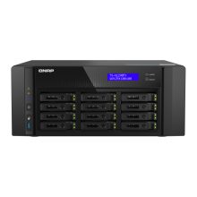 QNAP TS-h1290FX NAS Torre con procesador EPYC 7302P, 256 GB DDR4, 0 TB de almacenamiento, QuTS hero, color negro, SKU TS-H1290FX-7302P-256G