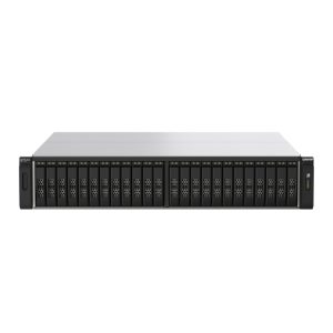 QNAP TS-h2490FU NAS Bastidor 2U con procesador EPYC 7302P y 128 GB de memoria DDR4, en color negro y gris, SKU TS-H2490FU-7302P-128G