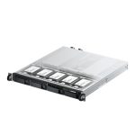 QNAP NAS bastidor 1U modelo TS-h987XU-RP, procesador Intel Xeon E-2334, 16 GB de RAM DDR4, sistema QuTS hero, en colores negro y plata. SKU: TS-H987XU-RP-E2334-16G.