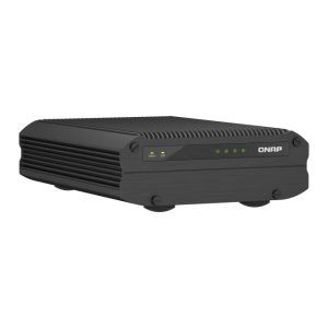 QNAP TS-I410X NAS en torre, procesador Intel Atom x6425E, 8 GB de memoria RAM, sin discos duros, SKU TS-I410X-8G, Color Negro