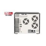 QNAP TVS-h1688X NAS en torre, procesador Intel Xeon W-1250, 32 GB DDR4 RAM, 0 TB almacenamiento, modelo negro. SKU TVS-H1688X-W1250-32G