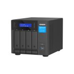 QNAP TVS-H474 NAS en torre con procesador Intel Pentium G7400, 8 GB DDR4 RAM, sin disco duro, color negro, SKU TVS-H474-PT-8G