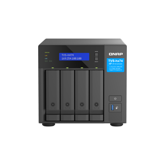 QNAP TVS-H474 NAS Torre Intel® Pentium® G7400 8 GB DDR4 0 TB QuTS hero Negro 1 QNAP TVS-H474 NAS Torre Intel® Pentium® G7400 8 GB DDR4 0 TB QuTS hero Negro