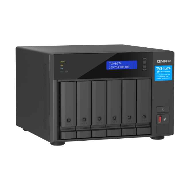 QNAP TVS-H674T-I5-32G servidor de almacenamiento NAS Torre Intel® Core™ i5 i5-12400 32 GB DDR4 Unidad de disco duro QNAP QTS Negro 3 QNAP TVS-H674T-I5-32G Usuario Ideal