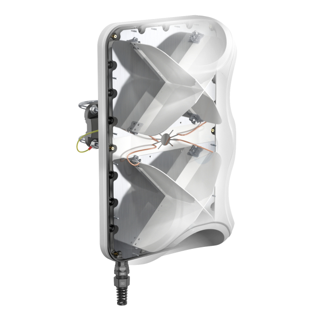 QuWireless antena direccional 7 dBi para redes inalámbricas Antena QuWireless A500M, antena direccional PoE/LAN 7 dBi para mejorar la señal en redes inalámbricas, SKU A500M