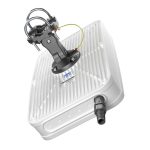 Imagen de la antena omnidireccional QuMax Omni de QuWireless diseñada para el modelo TRB500. Ofrece 4 dBi de ganancia y cuenta con compatibilidad PoE/LAN. SKU: A500MO