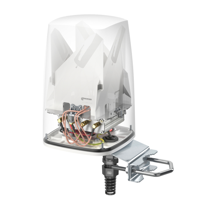 QuWireless antena omnidireccional con PoE LAN 4,5 dBi Antena omnidireccional QuWireless A500S para red con PoE/LAN y 4,5 dBi