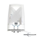 Antena omnidireccional QuWireless AO5G4-GN de 4.5 dBi para redes inalámbricas. SKU: AO5G4-GN.