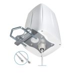 Antena QuWireless modelo AOLM2 para redes inalámbricas, omnidireccional con 4 dBi y conexión SMA. SKU: AOLM2.