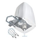 Antena omnidireccional QuWireless AOLM4 para red inalámbrica, con conector SMA y ganancia de 3 dBi (AOLM4)
