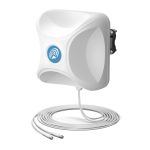 Imagen de la antena direccional QuWireless MIMO SMA 7 dBi, modelo AP5G2-G, diseñada para redes inalámbricas