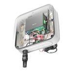 Antena omnidireccional QuWireless para red, modelo AR3000MO, con soporte PoE/LAN y una ganancia de 7,5 dBi.