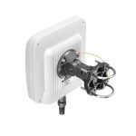 Imagen de la antena QuWireless QuMax Omni TCR100 con 2 antenas LTE omnidireccionales PoE/LAN y 6 dBi de ganancia, SKU AT100MO.