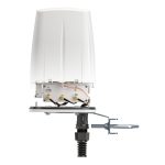 Antena omnidireccional QuWireless QuSpot para red con soporte PoE/LAN y 4 dBi de ganancia. SKU: AX09S.