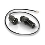 Cable de red QuWireless negro de 0,38 metros, ideal para conexiones rápidas y seguras. SKU: QRJ45-L