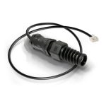 Cable de red QuWireless negro de 0,38 metros, ideal para conexiones rápidas y seguras. SKU: QRJ45-L