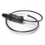 Cable de red QuWireless negro de 0,38 metros, ideal para conexiones rápidas y seguras. SKU: QRJ45-L