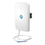 Antena direccional QuWireless S12HV.30.4RS con alta ganancia de 12 dBi para mejorar la señal en redes inalámbricas. SKU S12HV.30.4RS