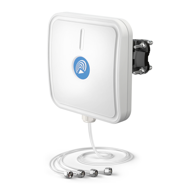 QuWireless antena direccional MIMO Nm 14 dBi para red Antena direccional QuWireless MIMO Nm de 14 dBi, ideal para redes inalámbricas SKU SS14HV.90.4NM
