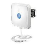 QuWireless antena direccional MIMO RP-TNC con ganancia de 14 dBi, perfecta para mejorar la señal de redes inalámbricas. SKU: SS14HV.90.4RT
