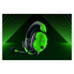 Razer BlackShark V2 X, auriculares de juego alámbricos con diadema, diseño en verde y negro, modelo RZ04-03240600-R3M1