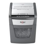 Trituradora de papel Rexel Optimum AutoFeed+ 50X, corte cruzado, 55 decibeles, 22 cm de ancho, colores negro y gris. SKU 2020050XEU