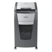 Rexel Optimum AutoFeed+ 225X trituradora de papel con corte cruzado, nivel de ruido de 55 dB y ancho de entrada de 23 cm, colores negro y gris. SKU 2020225XEU