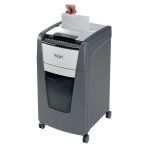 Triturador de papel Rexel AutoFeed+ 300X con corte cruzado, 55 dB, 23 cm de ancho en colores negro y gris, SKU 2020300XEU