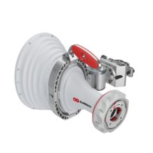 Antena asimétrica TwistPort de RF Elements para redes inalámbricas, modelo AH2030-TP, con ángulo de 20-30 grados.