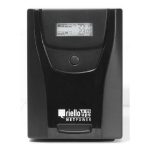 Sistema de alimentación ininterrumpida Riello NPW 1000 con capacidad de 1 kVA y potencia de 600 W, incluye 6 salidas AC. SKU: NPW 1000