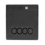 Sistema de alimentación ininterrumpida Riello NPW 1000 con capacidad de 1 kVA y potencia de 600 W, incluye 6 salidas AC. SKU: NPW 1000